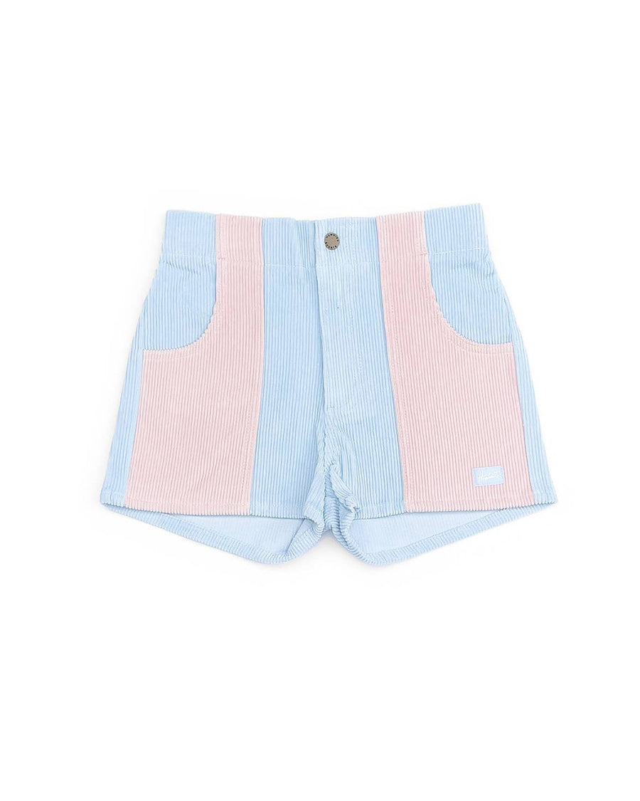 light blue and light pink two tones shorts