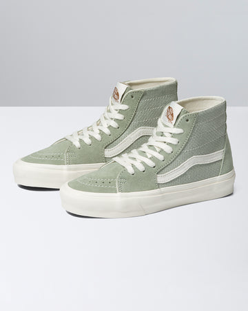 green vans eco theory sk8-hi