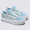 pair of two toned blue vans old skool stackform shoes