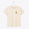 ivory tshirt with cactus and sun Vans logo on upper left chest