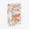 ivory card deck case with delicate floral pattern and "TUNE IN" text graphic on front