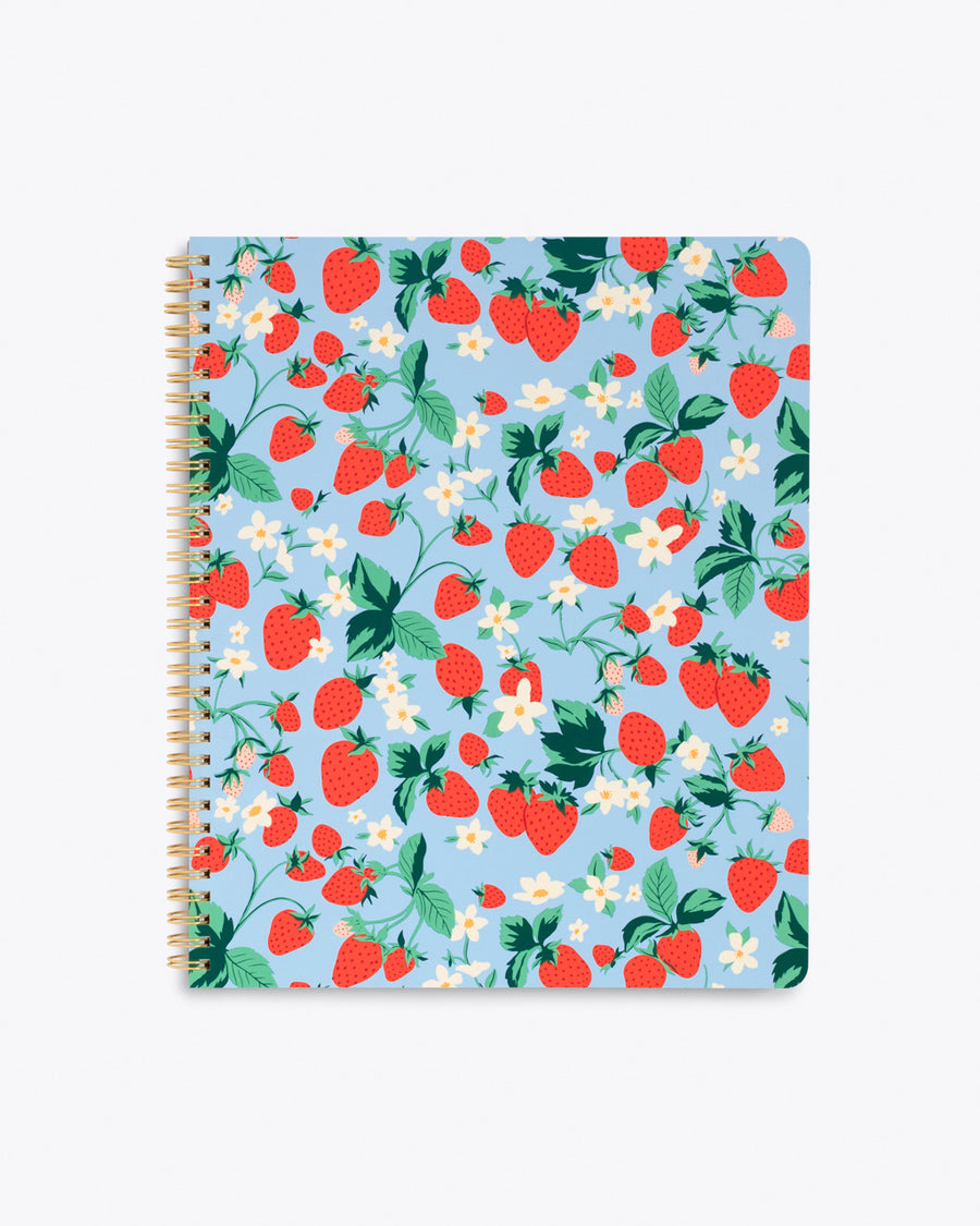 Rough Draft Large Notebook - Strawberry Field – ban.do
