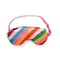 silky diagonal rainbow stripe eye mask